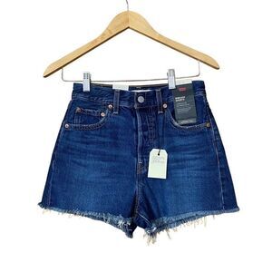 Levi's Dark Blue Jean Shorts
